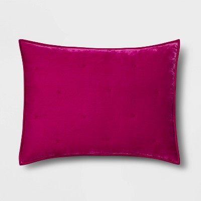 hot pink euro pillow shams