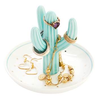 Cactus Earrings Necklace Ring Pendant Bracelet Jewelry Display