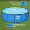 Bestway Steel Pro MAX 15’ x 48" Round Steel Above Ground Outdoor Swimming Pool Metal Frame for Backyards, Blue - 3 of 4