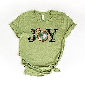 Simply Sage Market Women's Joy Christmas Lights Short Sleeve Graphic Tee - 1 of 4