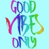 Adult Design By Humans Good Vibes Only Rainbow Pride By Samcole18 Racerback Tank Top - 2 of 2