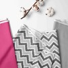 Bacati - Ikat Dots Leopard  Pink Grey Girls 3 pc Crib Set - 2 of 4