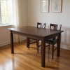 HomeRoots 48" Raw Umber Solid Wood Dining Table - 2 of 4
