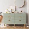 3/5/6 Drawer Dresser for Bedroom with Gold Handles, Wooden Chest of Drawers and Storage Organizer for Living Room, Entryway, or Hallway - 4 of 4