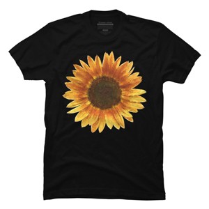 Men's Design By Humans Sunflower By Maryedenoa T-Shirt - 1 of 4