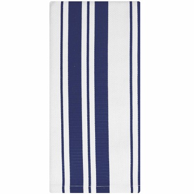 Mu Kitchen- Set of 2 Striped Dishcloths- Blue