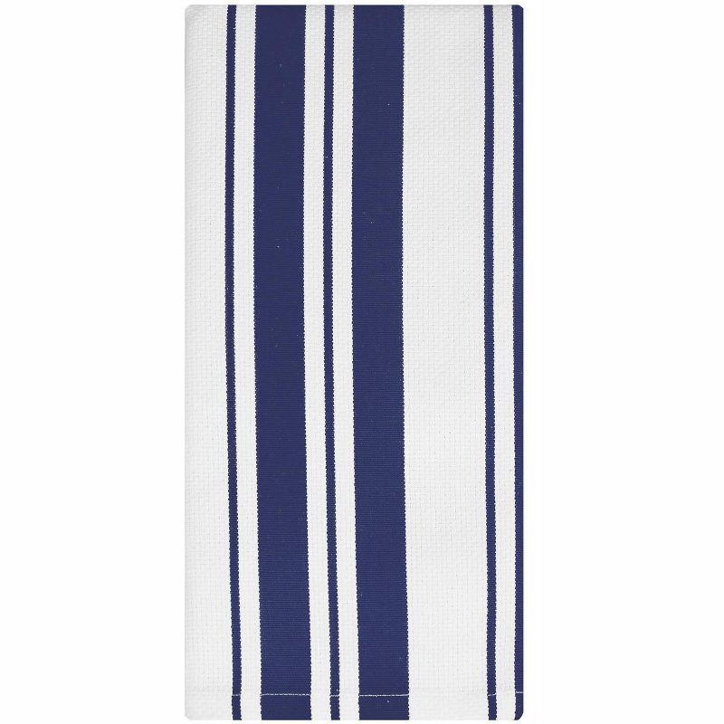 MU Kitchen Cotton Stripe Dish Cloth, 13 by 13-Inches, Set of 2, 1 of 2