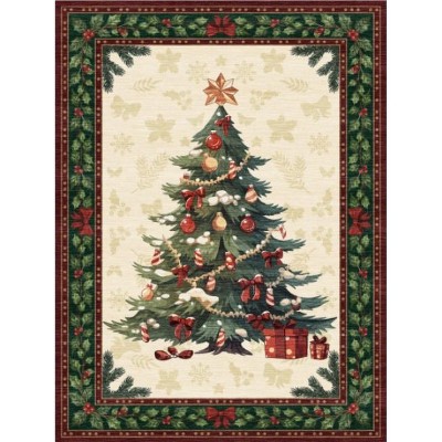 Christmas Rugs Area Rug Washable Rug Soft Non-Slip Stain Resistant Living Room Rugs Untra-Thin Carpet for Office