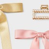 Claw Hair Clip and Bow Set 3 pk - A New Day™ Pink - 4 of 4