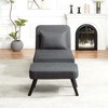 PAGED 3 in 1 Small Folding Accent Lounge Chair with Adjustable Backrest,Upholstered Sleeper Chair for Living Room,Bedroom - 3 of 4