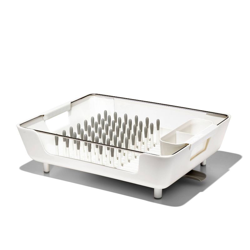 OXO PP/Stainless Steel Large Capacity Dish Rack Gray, 1 of 9