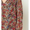 Women's Floral V-neck Top - entro - 4 of 4