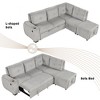 94" L-Shaped Sectional Sofa Bed with Storage & USB - 4 of 4