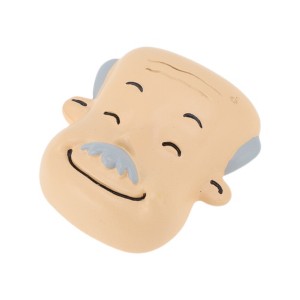 Unique Bargains Decorative Magnets Magnetic Fridge Sticker Irregular Shape Eldest Resin Brown Beige 1Pc - 1 of 3