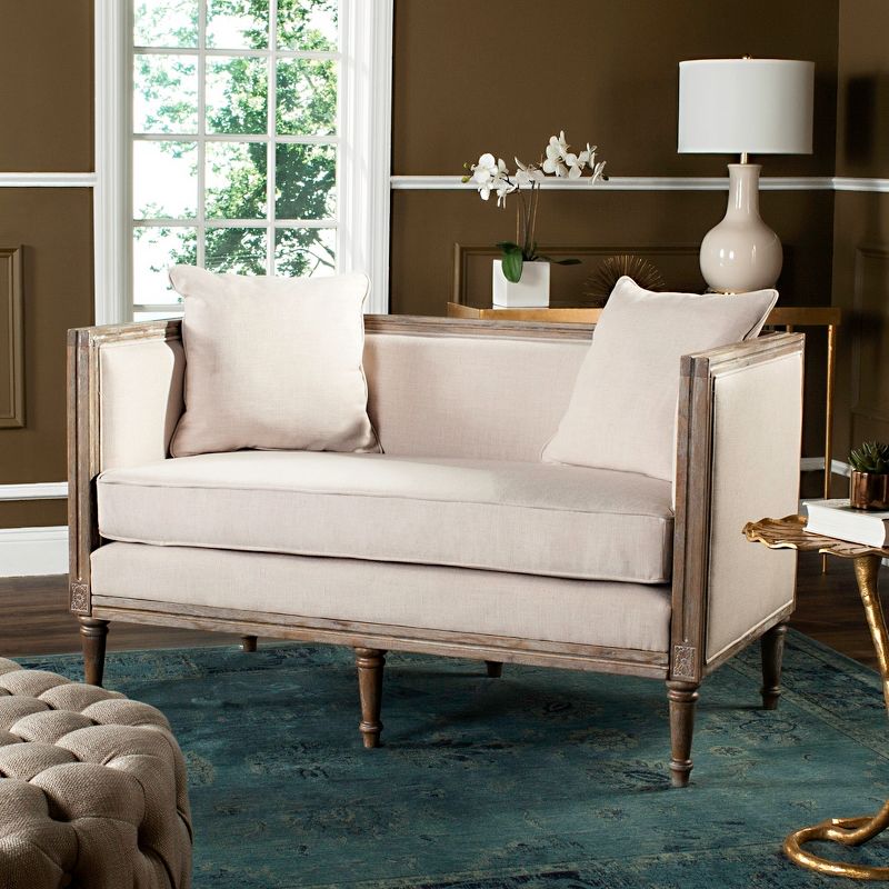 Leandra Rustic French Country Settee  - Safavieh, 2 of 8