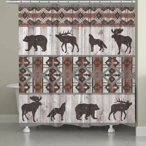 Laural Home Bear Lodge Shower Curtain - 1 of 1