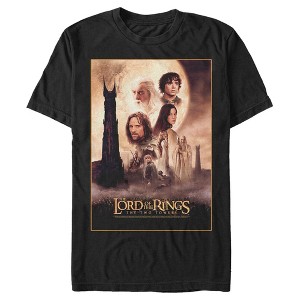 Men's The Lord of the Rings Two Towers Movie Poster T-Shirt - 1 of 4