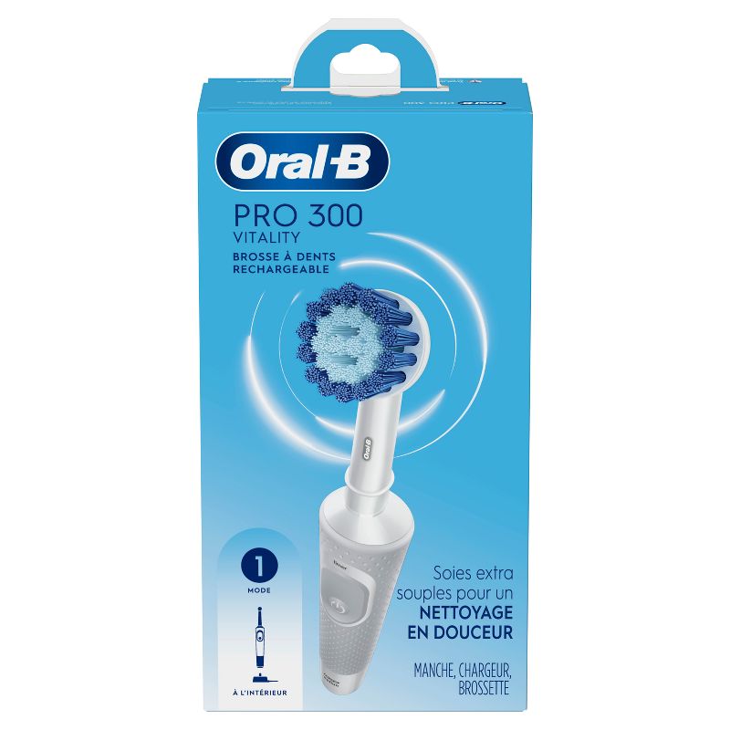 Oral-B Pro 300 Vitality Electric Toothbrush - Trial Size - White, 4 of 10
