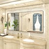 Apmir Rectangular Aluminum Alloy Framed and Tempered Glass Wall Bathroom Vanity Mirror in Matte Black/ Gold/ Silver/ Brown - 2 of 4
