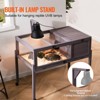 VEVOR Tortoise Habitat, Wooden Tortoise House Indoor & Outdoor, Rolling Tortoise Enclosure with Light Stand, Reptile Enclosure Small Animal Cage - 4 of 4