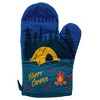 Happy Camper Oven Mitt Hiking Campfire Forest Nature Bonfire Kitchen Glove - Crazy Dog Bakeware - 2 of 4