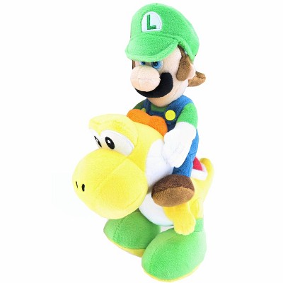 Little Buddy LLC Super Mario All Star Collection 8 Inch Plush | Luigi Riding Yoshi