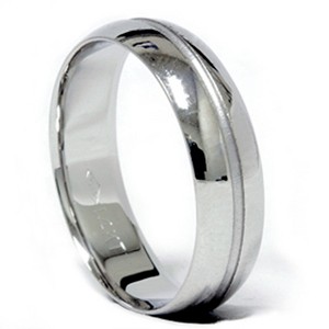 Pompeii3 Channel Wedding Band 14K White Gold - 1 of 4