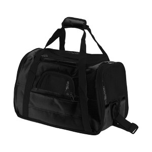 Unique Bargains Pet Carrier Bag Foldable Transport Box with Removable Plush Mat - 1 of 4