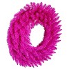 Vickerman 30" Hot Pink Artificial UnLit Wreath - 4 of 4