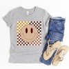 The Juniper Shop Fall Checkered Smiley Kids Short Sleeve Tee - 4 of 4