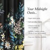 Fantasy Floral Shower Curtain Black Single 72x72 - 2 of 4