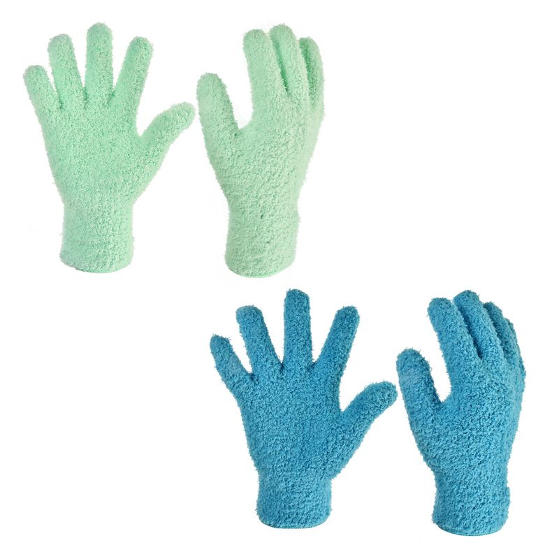 Unique Bargains Dusting Cleaning Gloves Microfiber Mittens for Plant Blinds Lamp Window, 4 of 7