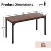 Tangkula Set of 6 55" Conference Table Office Computer Study Desk Metal Base Meeting Room - 3 of 4