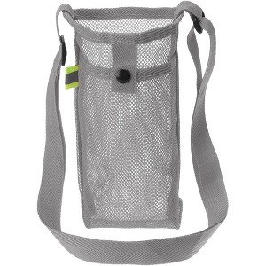 BABYYER Water Bottle Bag Mesh Portable Bottle Holder Carrier Adjustable Shoulder Strap for Sports Hiking Camping - 1 of 4