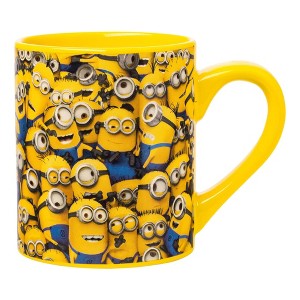 Silver Buffalo Despicable Me Cluttered Minions 14oz Ceramic Mug - 1 of 4