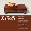 John Boos Cutting Board for Kitchen, 1.5 Inches Thick Edge Grain Square Boos Chopping Block with Wooden Bun Feet - 4 of 4