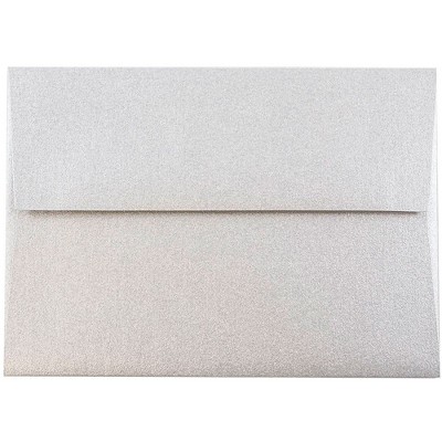 JAM Paper 4Bar A1 Metallic Invitation Envelopes 3.625x5.125 Stardream Silver V018243I