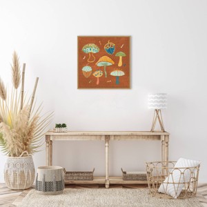 Amanti Art 22"x22" Harvest Whimsy IV by Dina June Framed Canvas Wall Art Print - 1 of 4