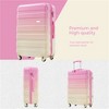 BEAFUP Set of 3 Luggage, ABS Hardshell Hardside Lightweight Durable Suitcase sets, Spinner Wheels Suitcase with TSA Lock 20''24''28'' - 2 of 4