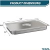 Commercial Grade 6-Pack Stainless Steel Pans, 2.5-Inch Deep Steam Table Pans for Catering and Buffets, Kitchen Food Containers - 2 of 4