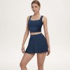 Anna-Kaci Active Women's High Waist Pleated Skirt with Built-In Shorts and Stretch Waistband - 3 of 4