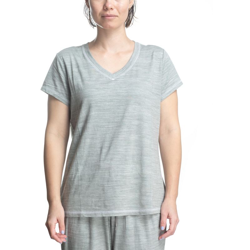 Hanes Womens Comfort Sleep Pajama T-Shirt 2 Pack, 3 of 6
