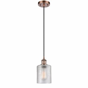 Cobbleskill - 1 Light Cord Hung Mini Pendant In Industrial Style-8 Inches Tall and 5 Inches Wide - 1 of 1