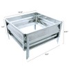 Raised Garden Bed Plant Holder Kit With Adjustable Galvanized Iron For Growing Flowers, Vegetables, Herbs by Pure Garden 14.25" L x 13.5" W x 5.5" H - 3 of 4