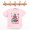 Merry & Bright Bow Tree - Youth Short Sleeve Graphic T-Shirt - 2 of 4