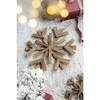 Dexmalle Set of 2 Large Fir Wood Snowflake Ornaments for Christmas Tree - 3 of 4