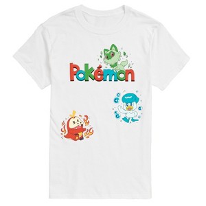 Men's - Pokémon - Sprigatito, Fuecoco, and Quaxly Short Sleeve Graphic T-Shirt - 1 of 4