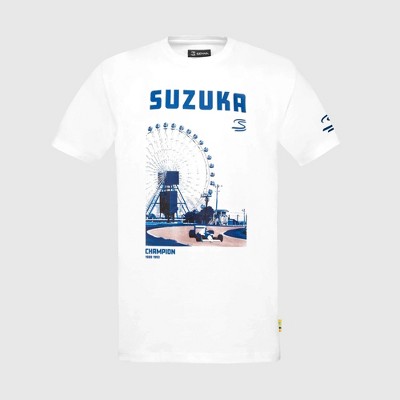 Ayrton Senna F1 Suzuka Circuit Graphic T-Shirt