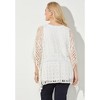 Catherines Women's Plus Size Openwork Fringe Duster - 3 of 4