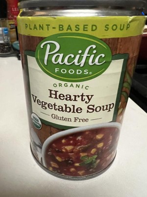 Pacific Foods Organic Hearty Vegetable Soup, Vegan Soup 16.3 Ounce Can